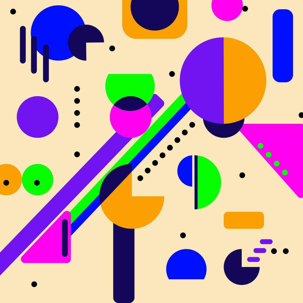 geometric shapes background vector