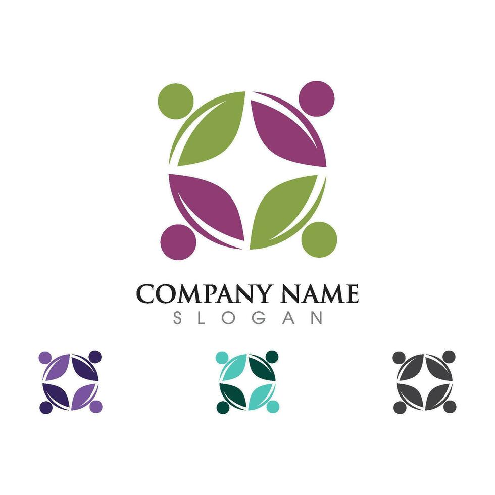 Community, network and social icon vector