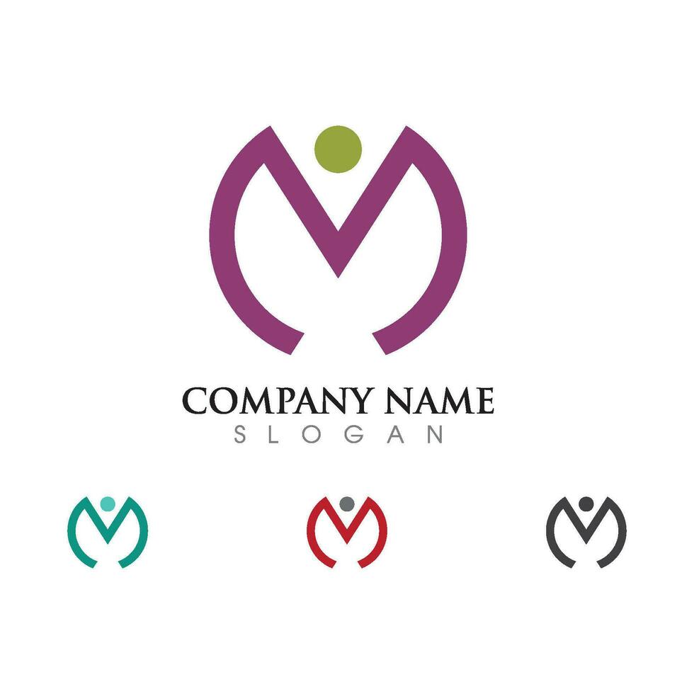 Human character logo sign vector