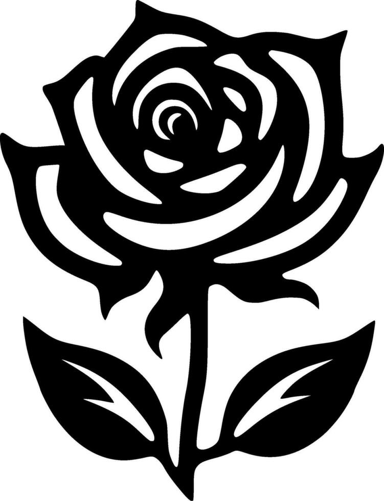 Flower, Minimalist and Simple Silhouette - Vector illustration