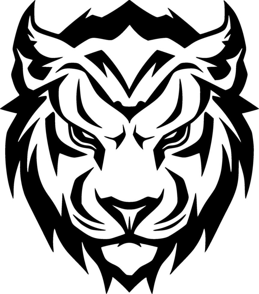 Tiger - Minimalist and Flat Logo - Vector illustration