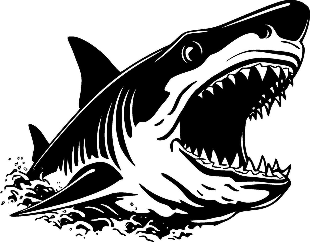 Shark - High Quality Vector Logo - Vector illustration ideal for T-shirt graphic