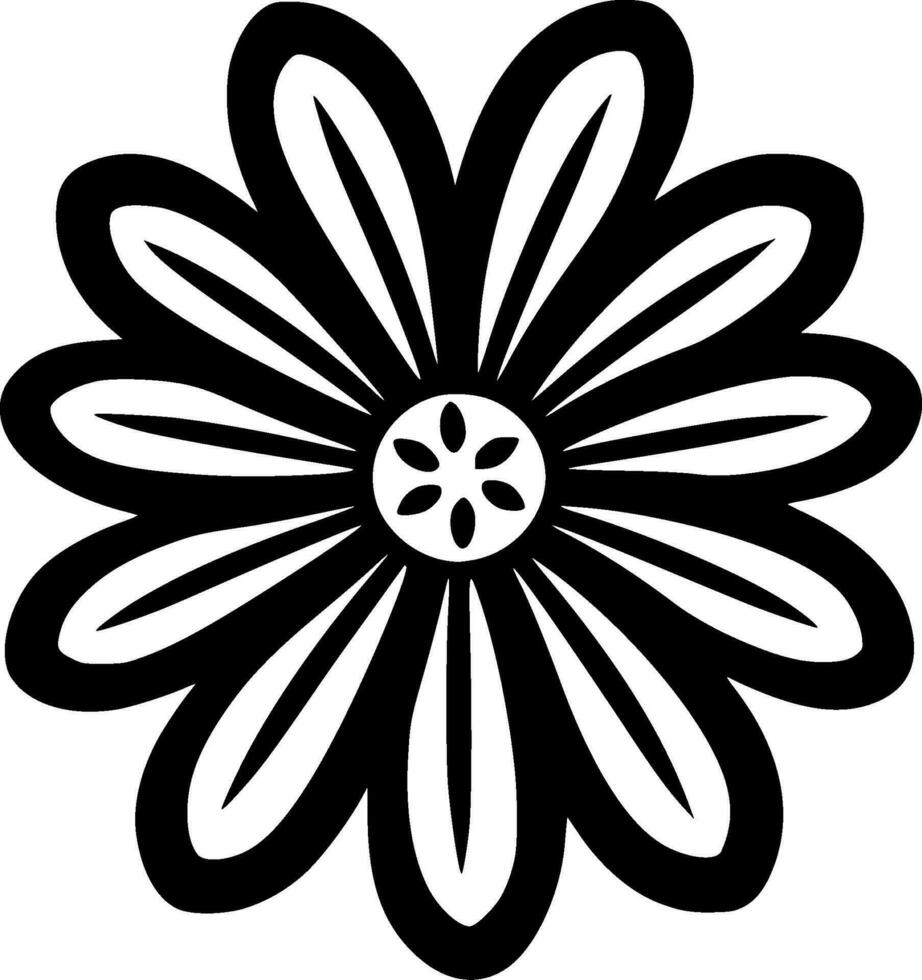 Flower - High Quality Vector Logo - Vector illustration ideal for T-shirt graphic