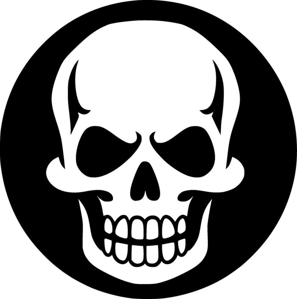 Skull - Minimalist and Flat Logo - Vector illustration