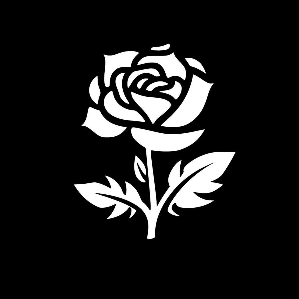 Flower, Minimalist and Simple Silhouette - Vector illustration