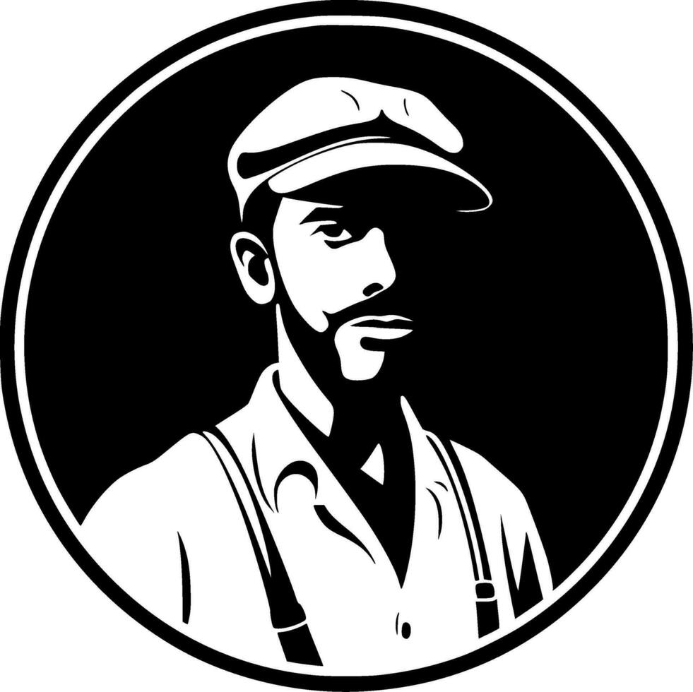 Baseball - Black and White Isolated Icon - Vector illustration