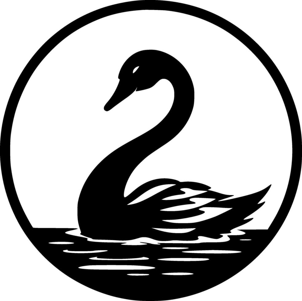 Swan - High Quality Vector Logo - Vector illustration ideal for T-shirt graphic
