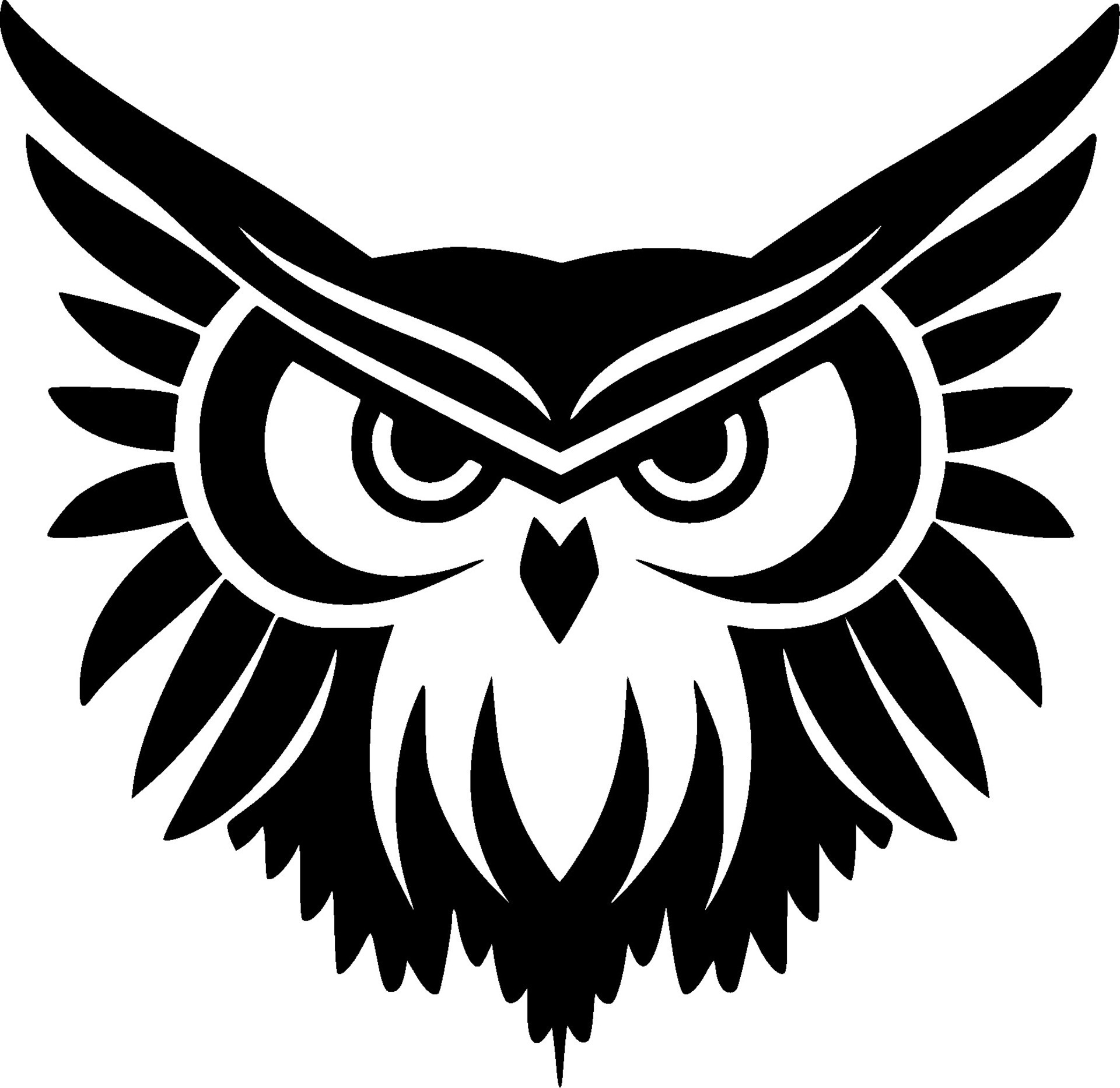Owl, Black and White Vector illustration 30519669 Vector Art at Vecteezy
