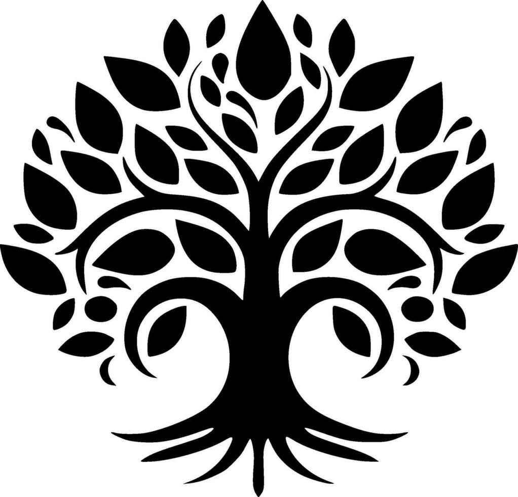 Tree - Minimalist and Flat Logo - Vector illustration