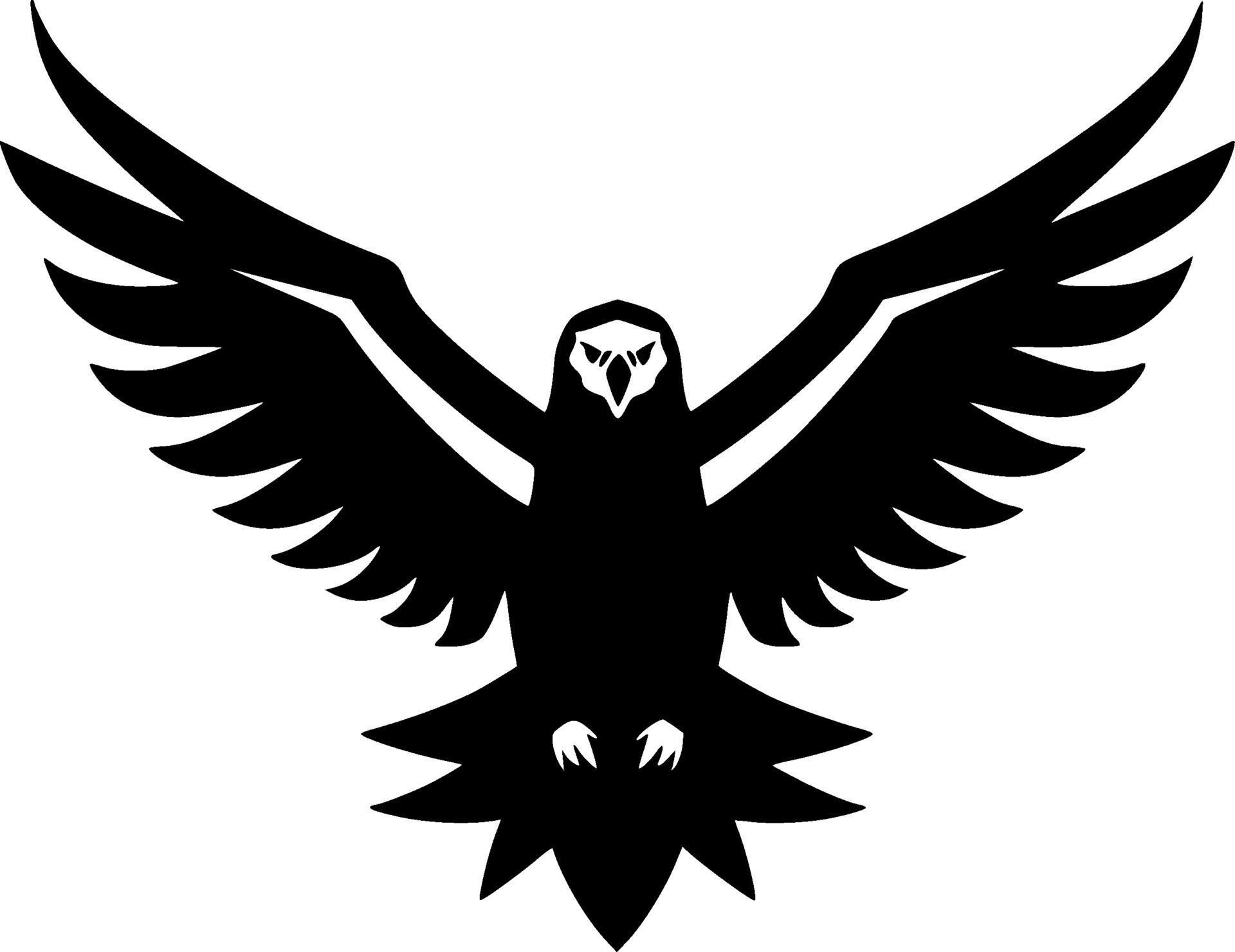 Eagle, Black and White Vector illustration 30519677 Vector Art at Vecteezy