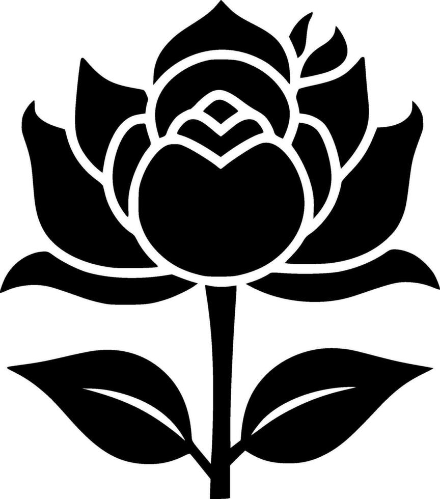 Flower - Minimalist and Flat Logo - Vector illustration