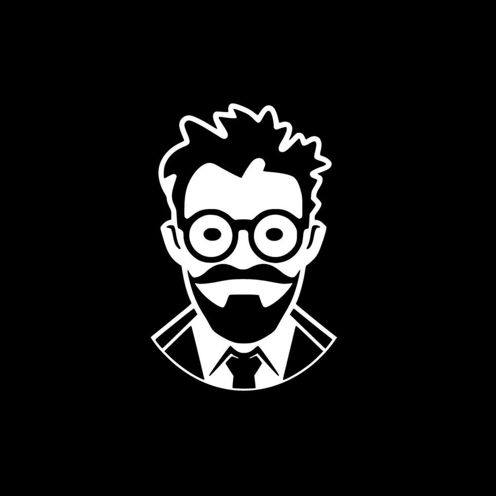 Teacher - Minimalist and Flat Logo - Vector illustration