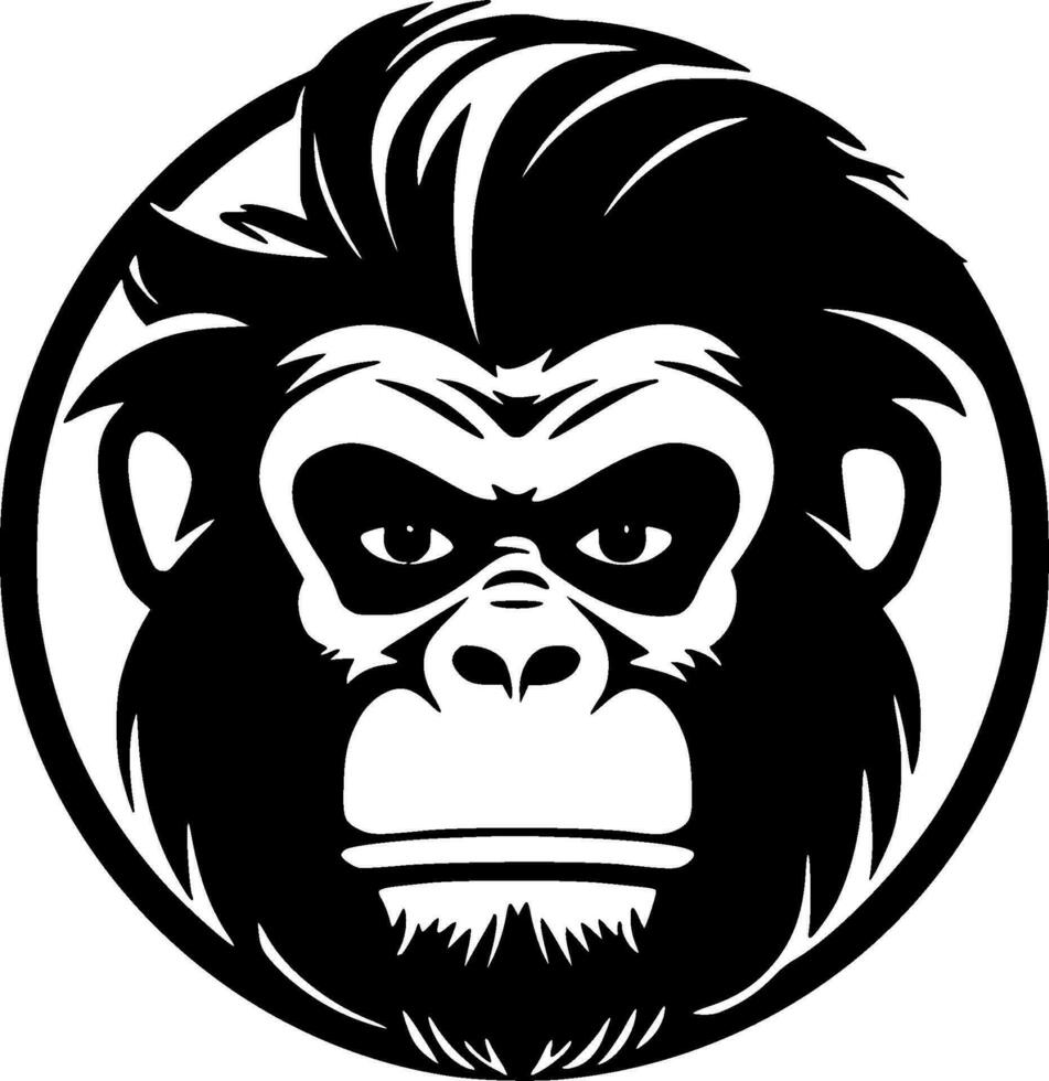 Monkey - High Quality Vector Logo - Vector illustration ideal for T-shirt graphic