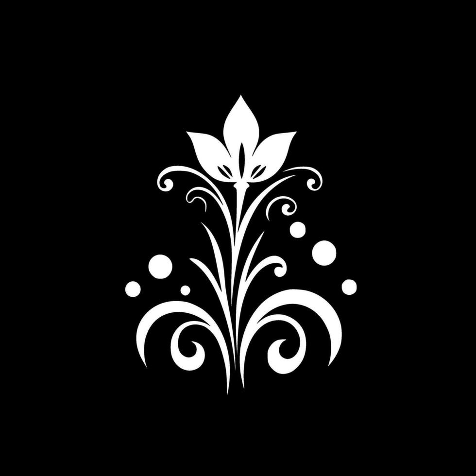 Flower, Minimalist and Simple Silhouette - Vector illustration