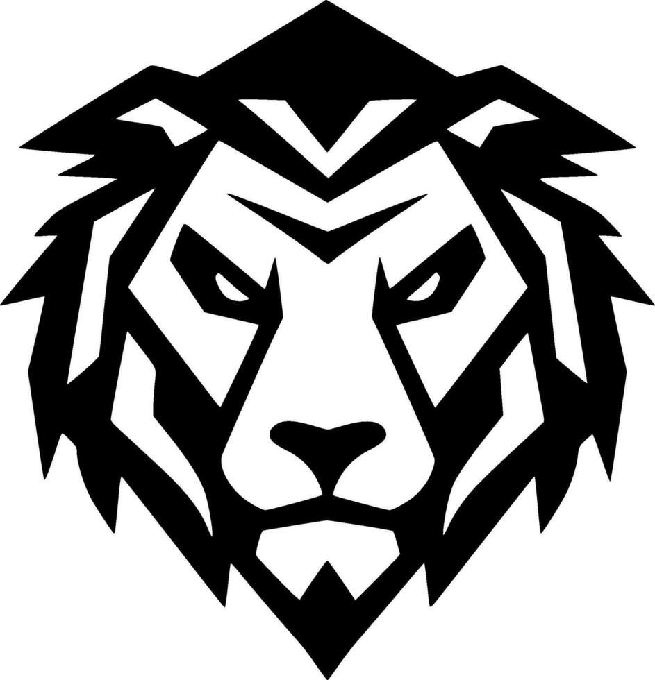 Tiger, Black and White Vector illustration