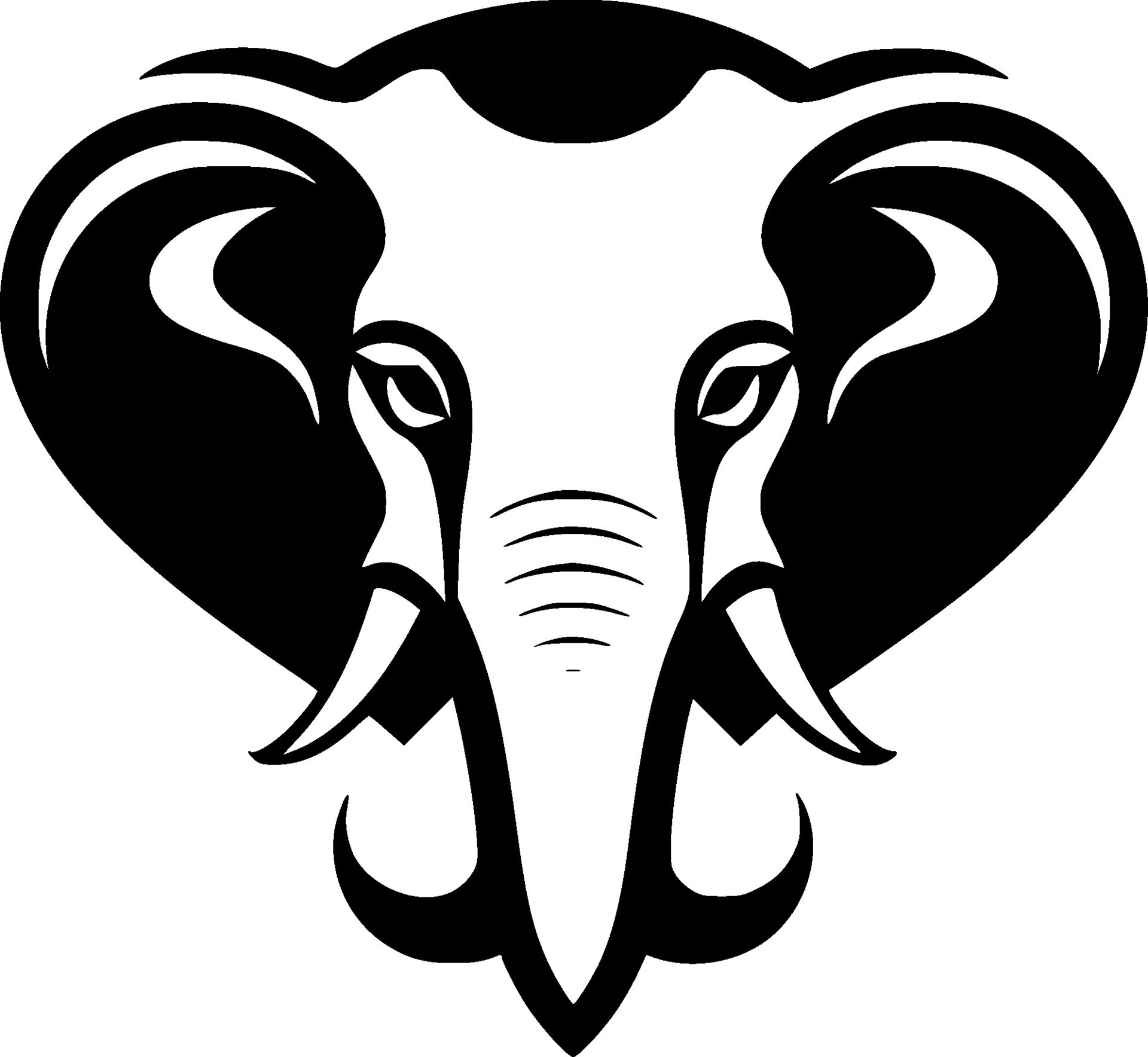 Elephant, Black and White Vector illustration 30519828 Vector Art at