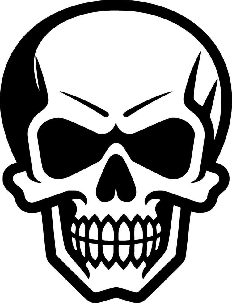 Skull - Minimalist and Flat Logo - Vector illustration