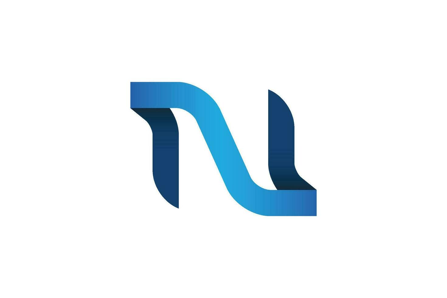 Letter N bird logo with modern minimal style design vector
