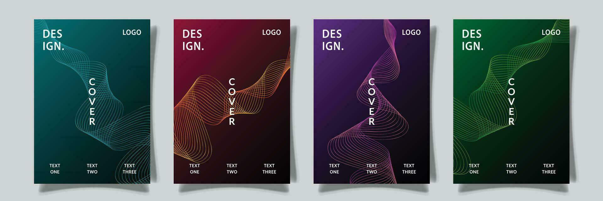 abstract modern cover collection vector design