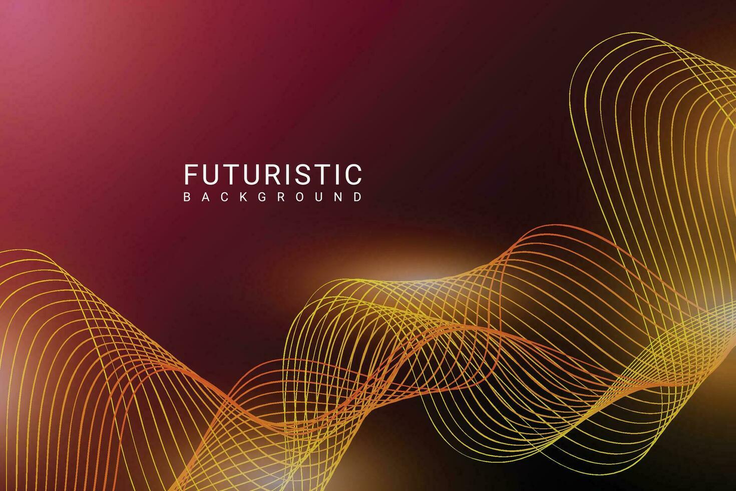 abstract futuristic wave with light effect background vector