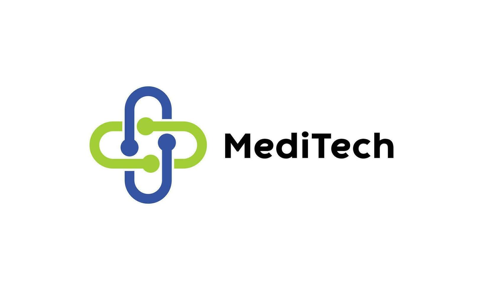 Medical cross line logo minimalist style for hospital or clinic vector
