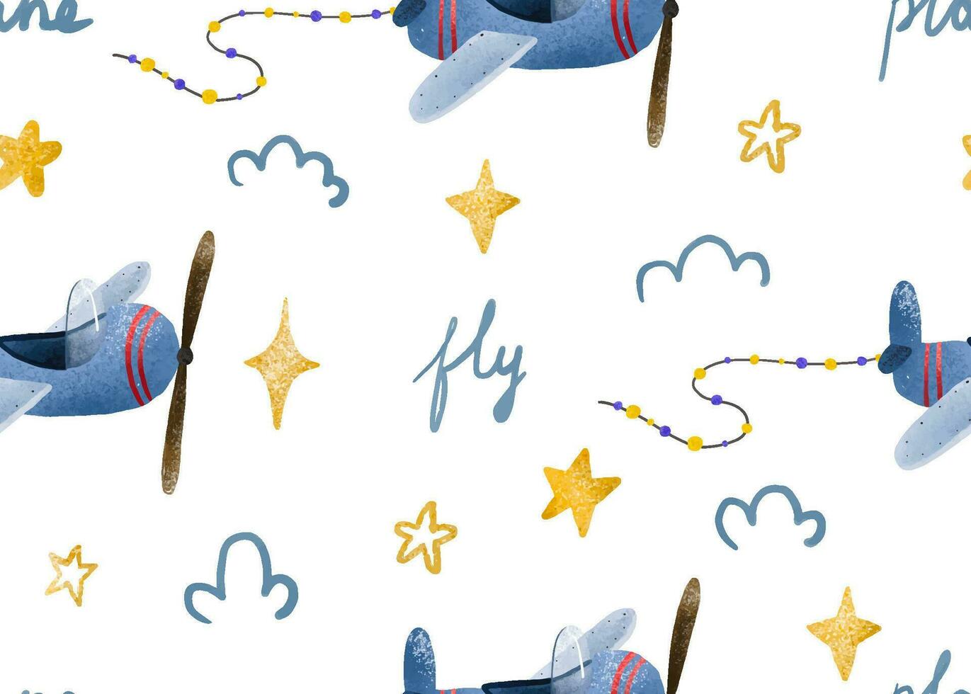 plane illustration pattern vector