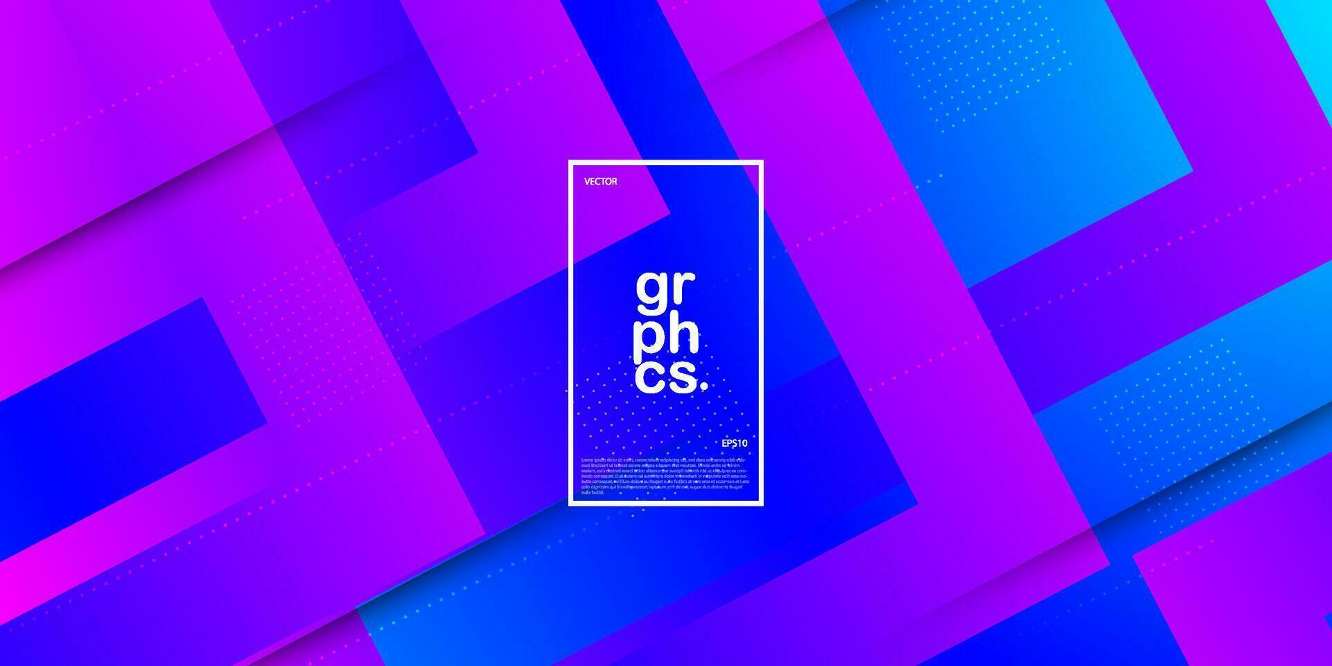 Overlap geometric abstract background with bright purple and pink stripes arrows concept pattern. Colorful simple banner. Eps10 vector