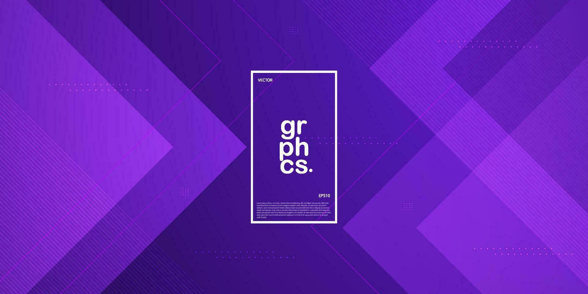 Abstract dark purple background with overlap simple square lines. Looks 3d with trendy pattern. Suitable for posters, brochures, e-sports and others. Eps10 vector