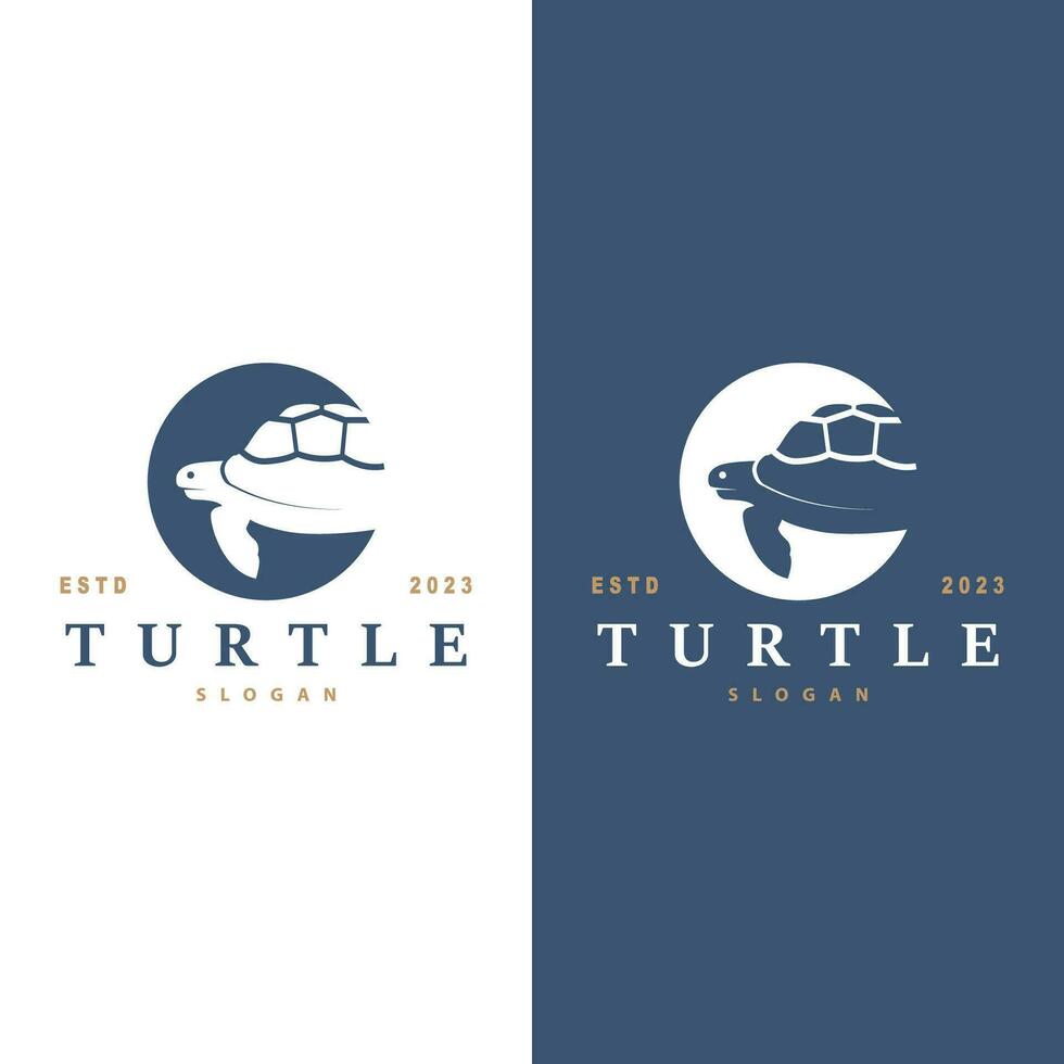 Tortuga logo diseño vector ilustración símbolo modelo