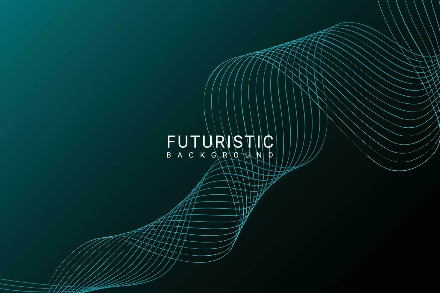 abstract futuristic wave background vector graphic