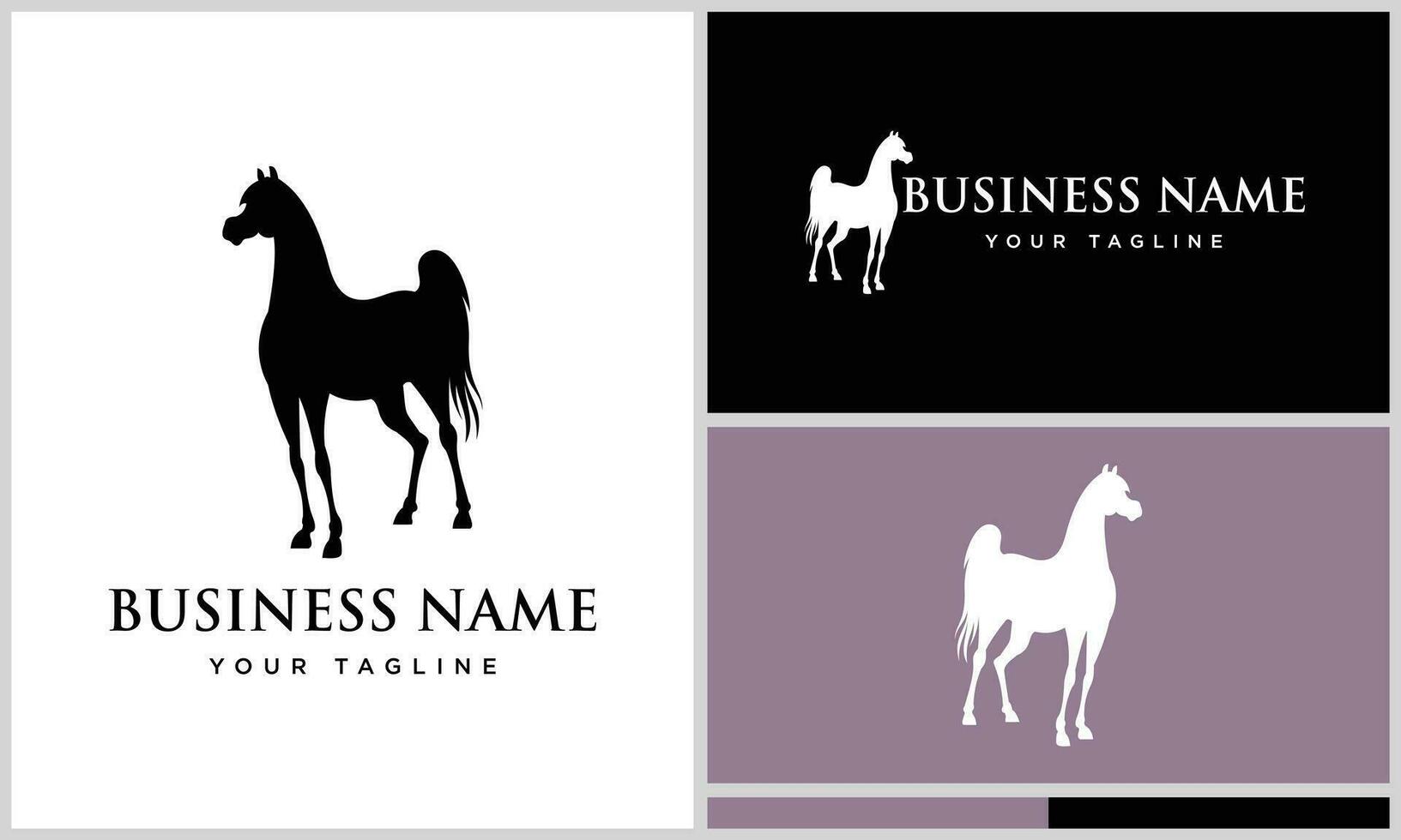 vector arabian horse design template