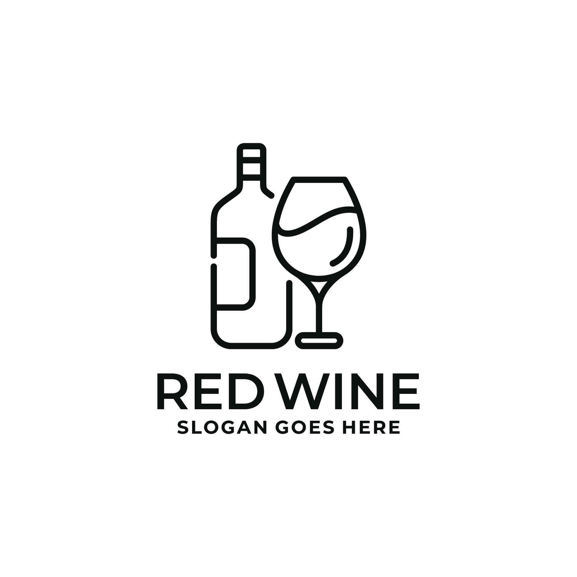 Wine logo design vector illustration 30521400 Vector Art at Vecteezy