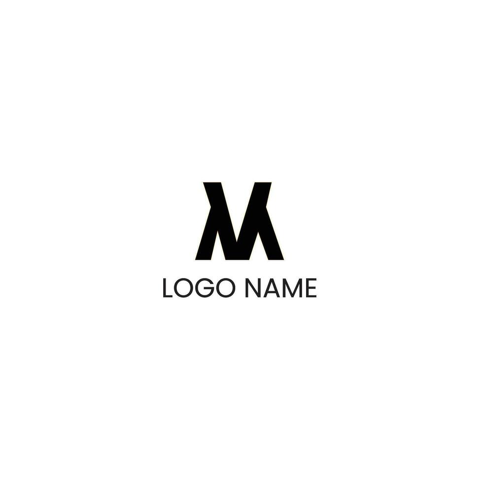 Alphabet letters Initials Monogram logo MV, VM, M and V vector
