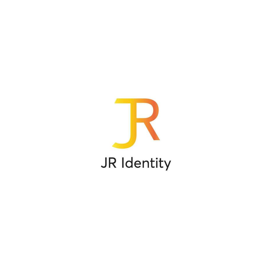 increíble logo jr logo diseño.creativo resumen letra rj logo diseño. vinculado letra jr logo diseño. vector