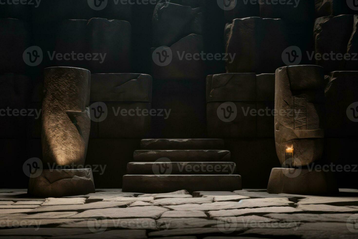 Ai Generative Photo of a podium in space for product presentation