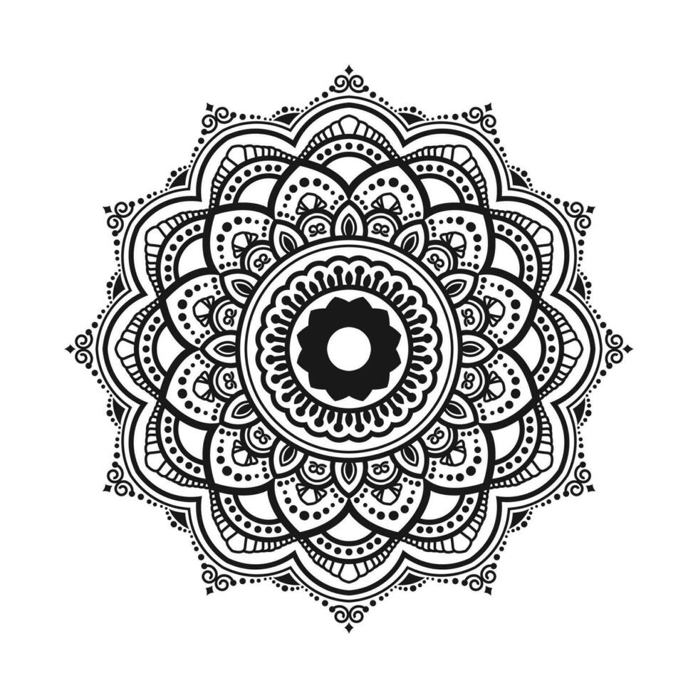 Diseño vectorial de fondo de mandala ornamental dorado de lujo. mandala decorativa para tatuaje, mehndi, patrón islámico, ornamento, arte, henna, patrón indio, impresión, afiche, portada, folleto, volante, pancarta vector