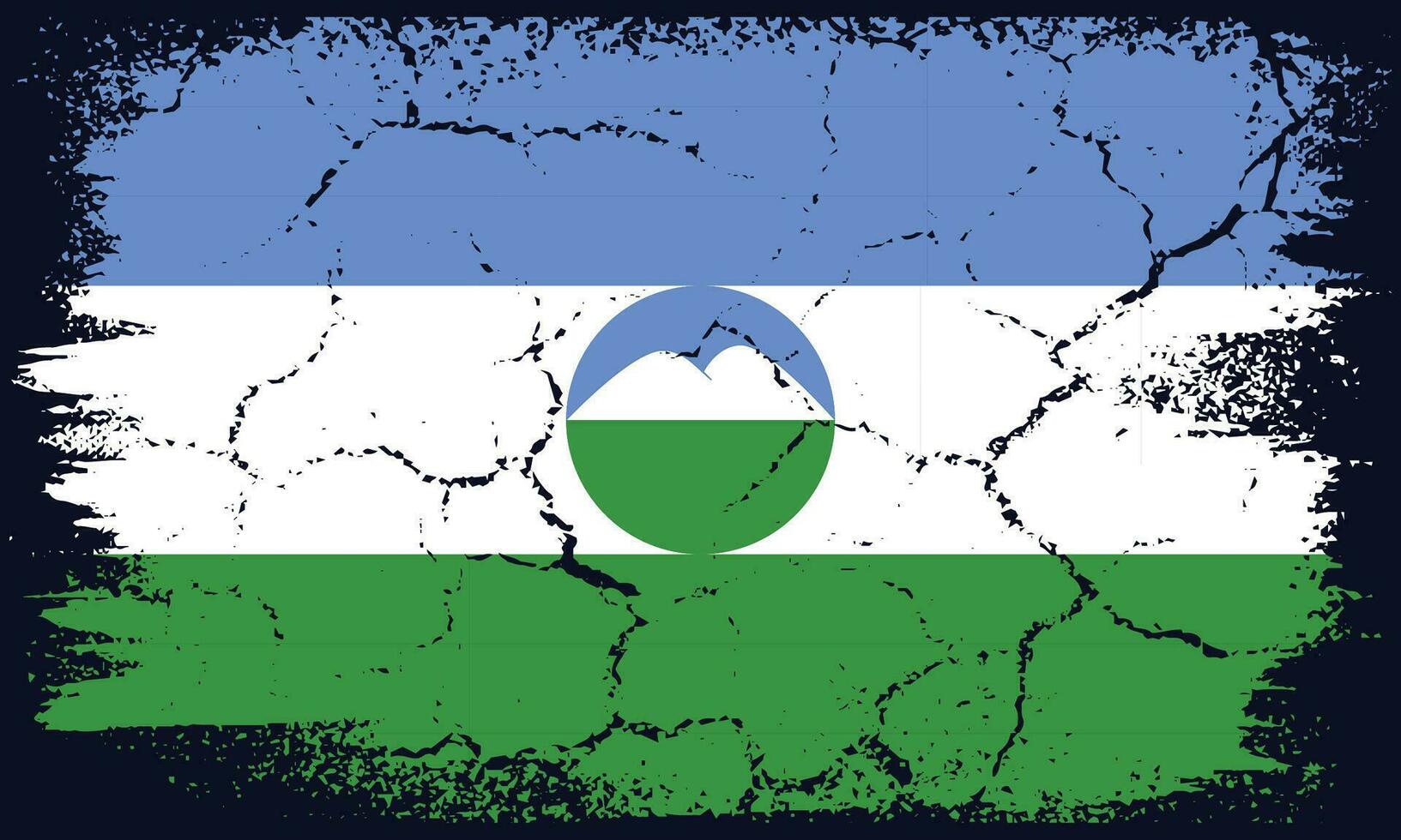 plano diseño grunge kabardino balcariano república bandera antecedentes vector