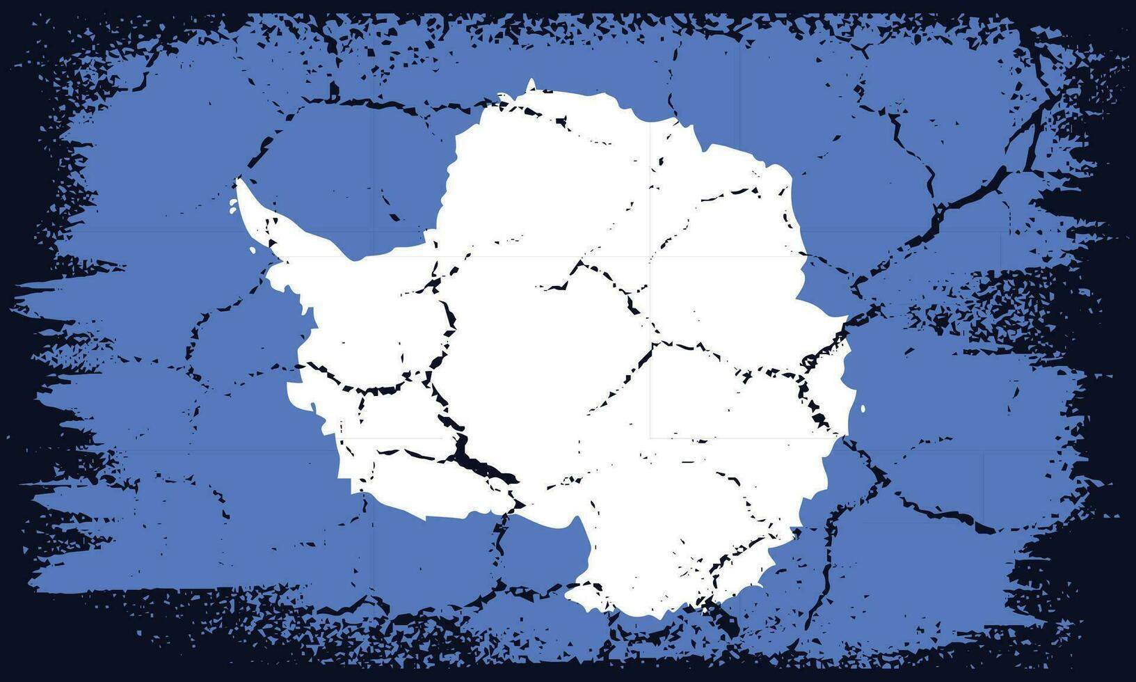 Flat Design Grunge Antarctica Flag Background vector
