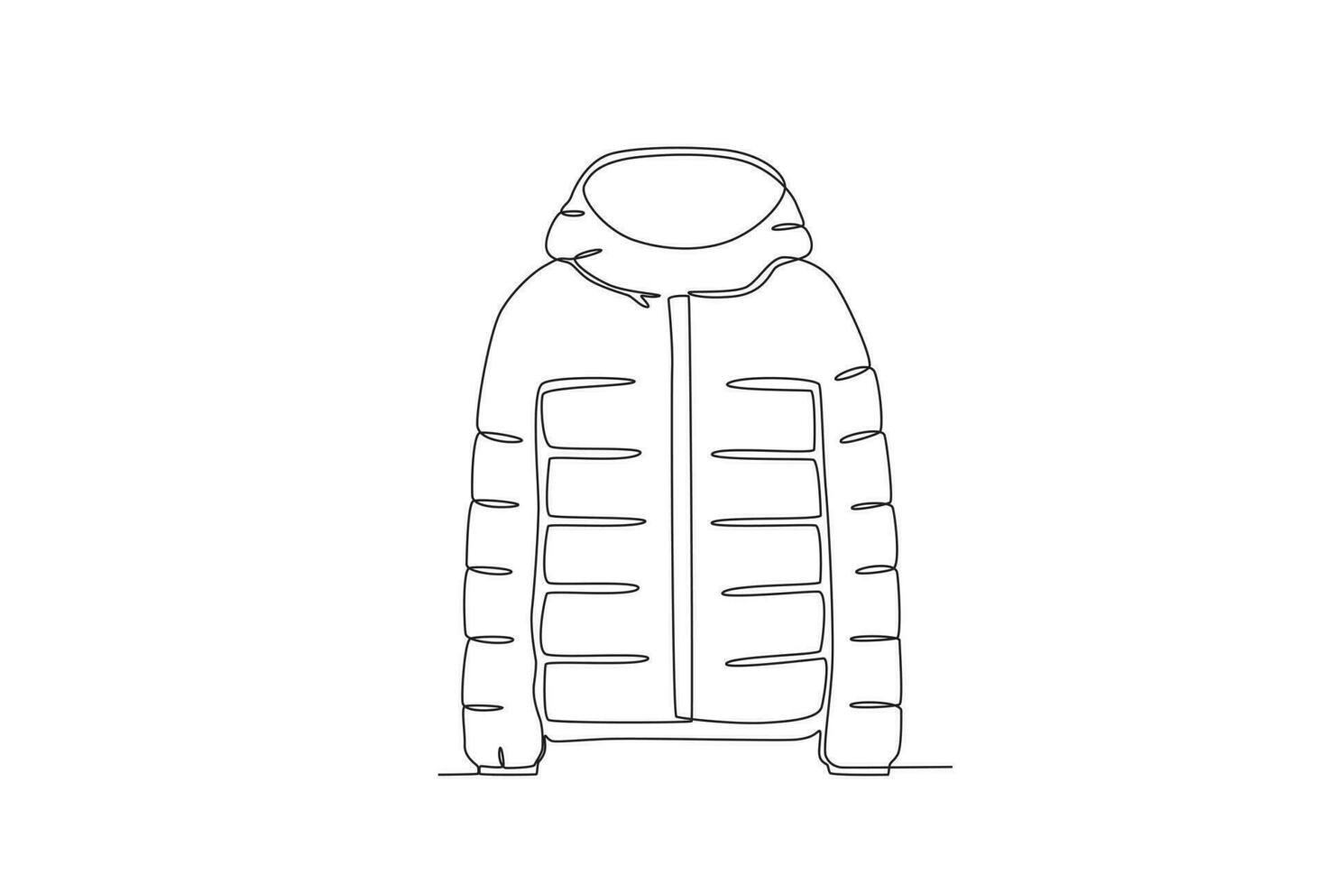 un grueso chaqueta para invierno vector