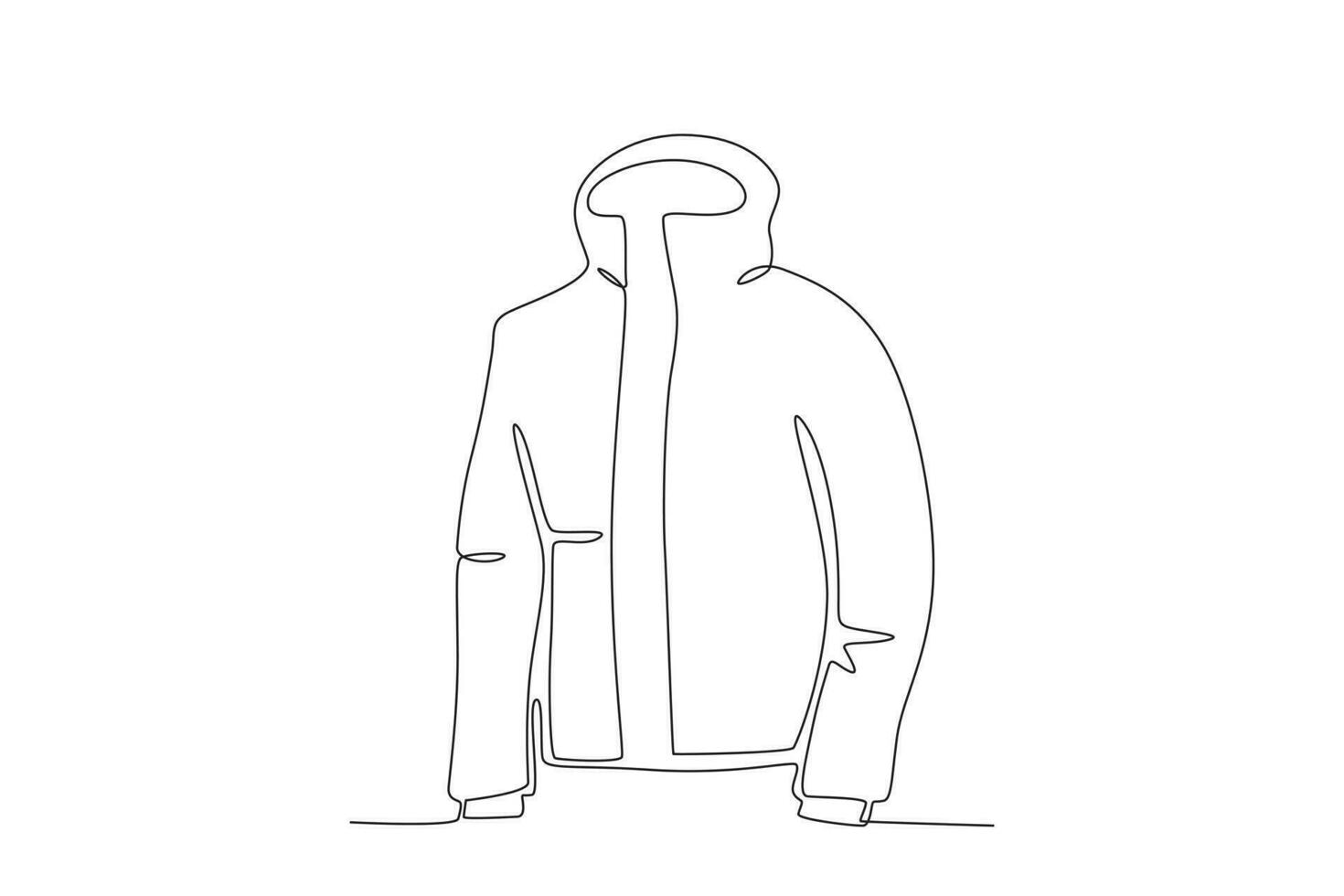 A winter jacket for the outdoors vector