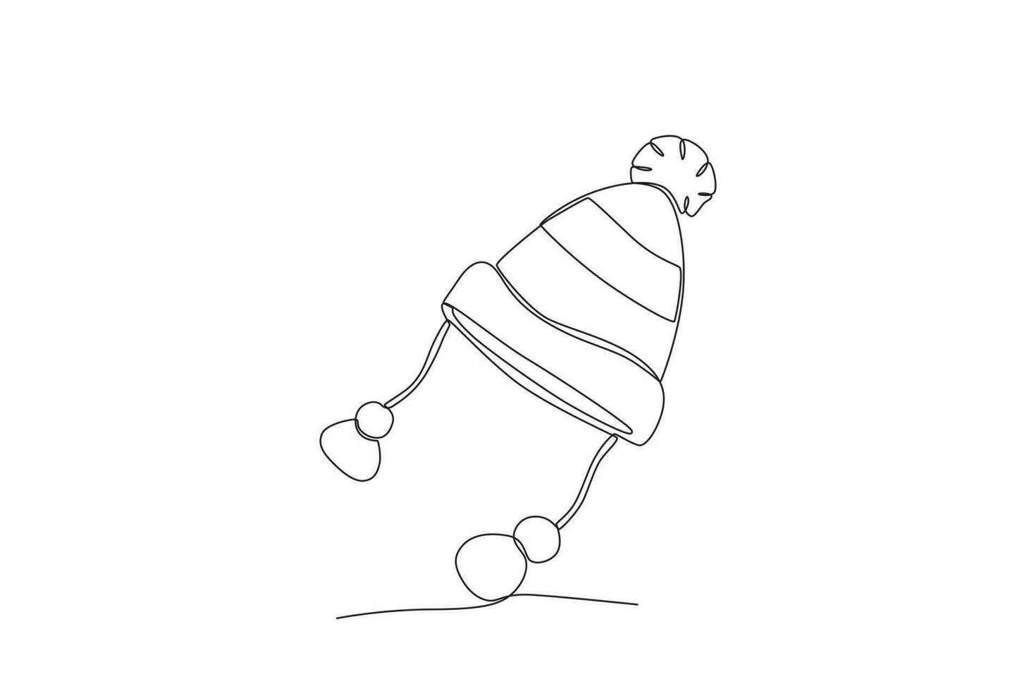 A hat for the winter vector