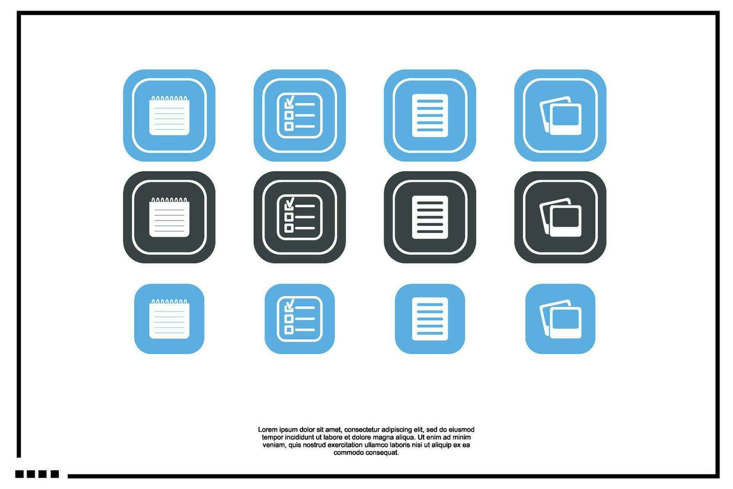 document  file icon or logo vector