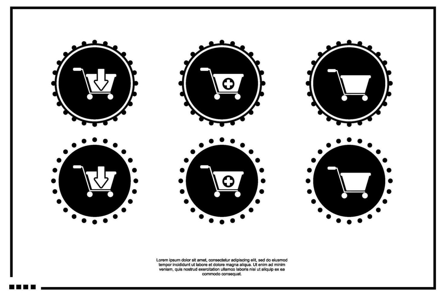 cart icon or logo vector