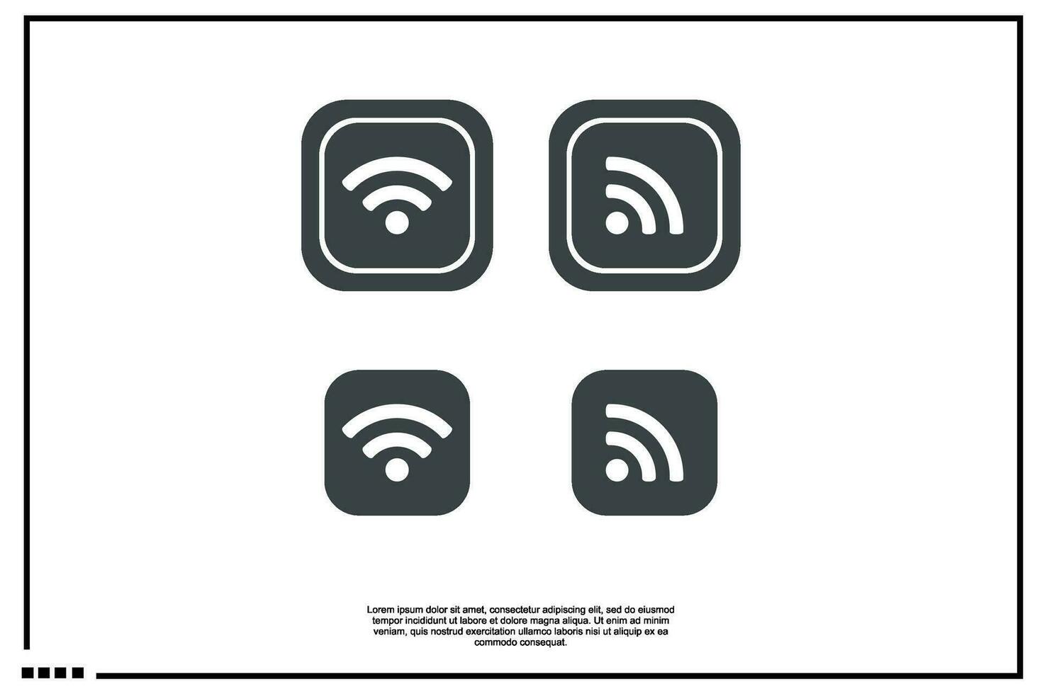 signal wifi icon or logo vector
