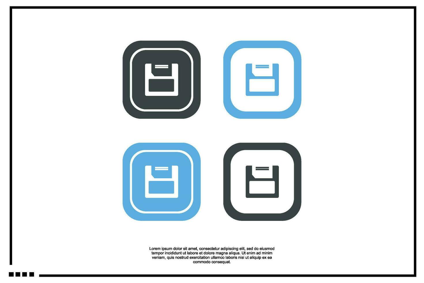 Save file icon or logo vector