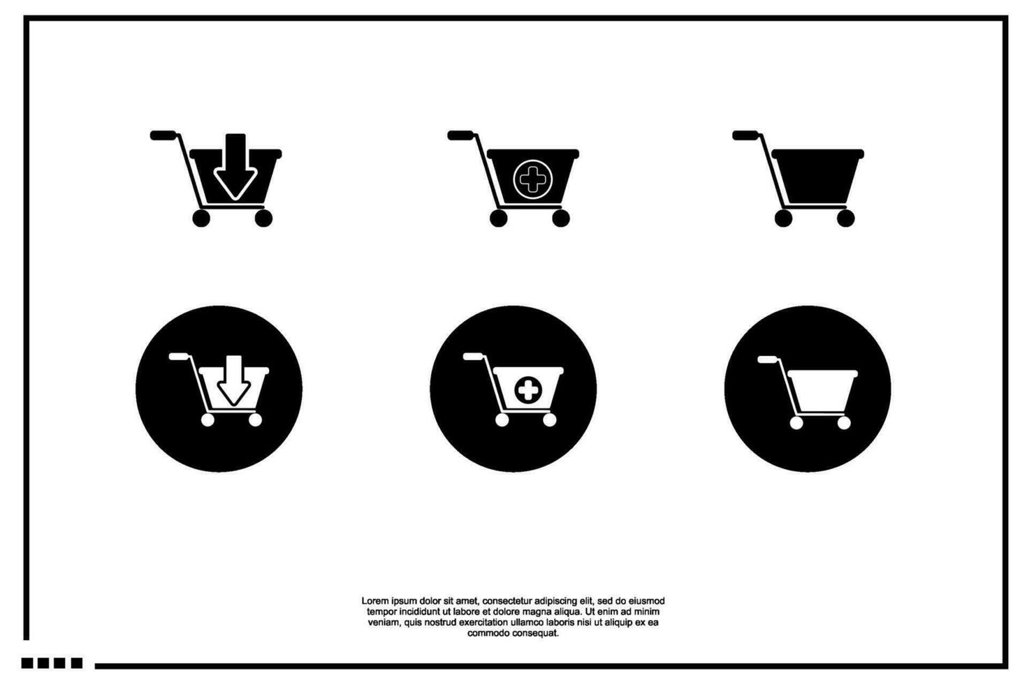 cart icon or logo vector