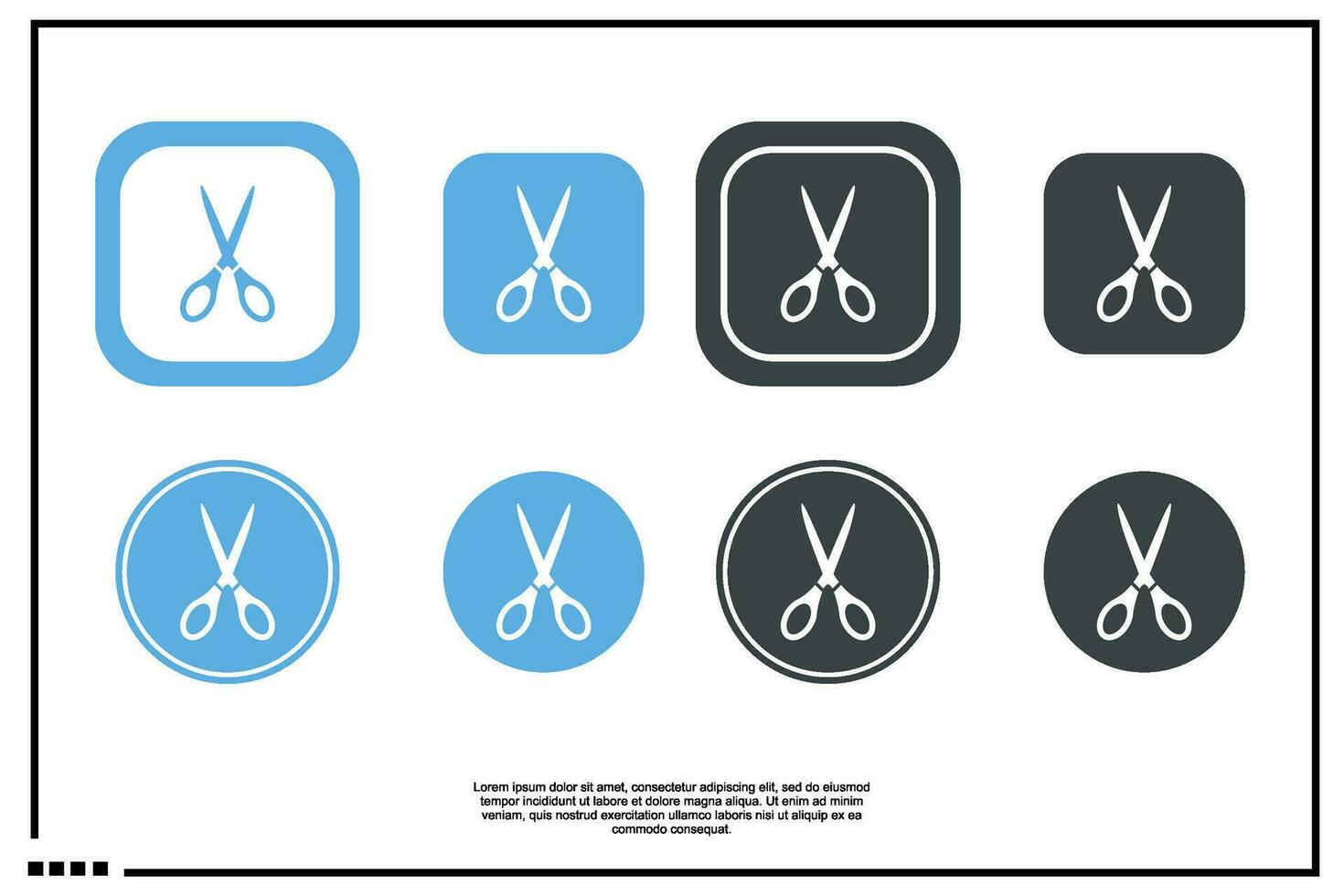 scissors icon or logo vector