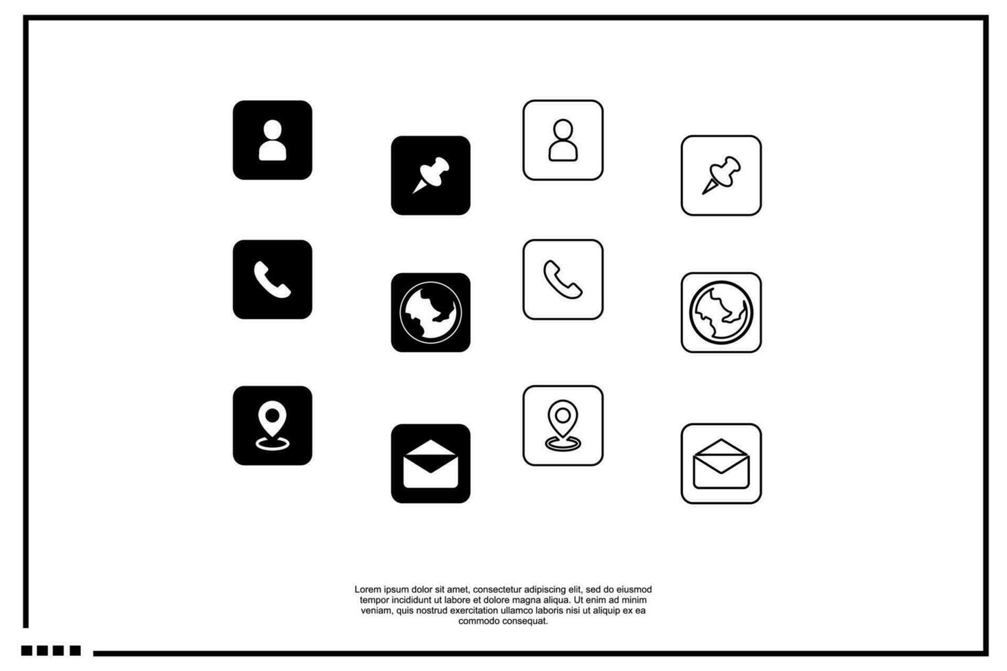 icono ubicación, perfil, sitio web, alfiler, habla a vector