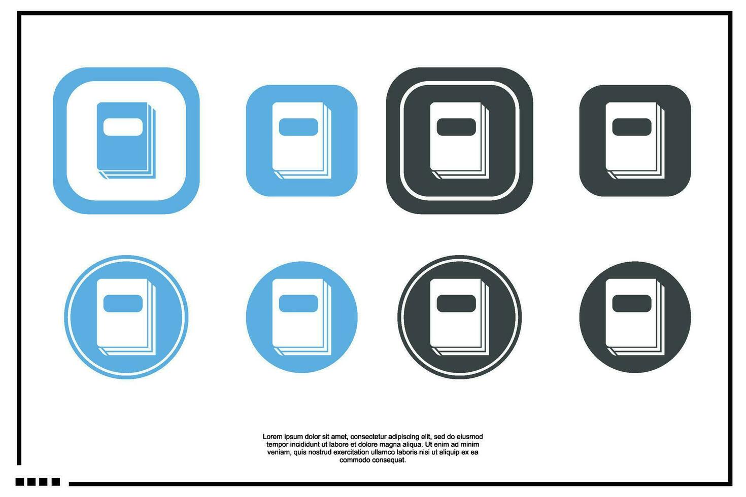 book icon or logo vector