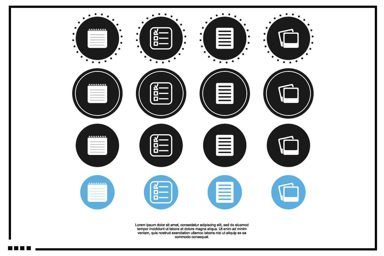 document  file icon or logo vector